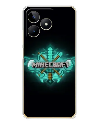 Чохол для Realme Note 60 з картинкою «Minecraft Diamond лого» Чохол для Realme Note 60 з картинкою «Minecraft Diamond лого»