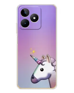 Чехол для Realme Note 60 с картинкой «Единорог градиент» Чехол для Realme Note 60 с картинкой «Единорог градиент»