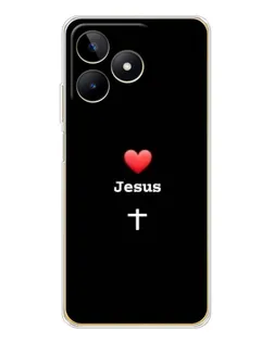 Чохол для Realme Note 60 з картинкою «Серце - Jesus»