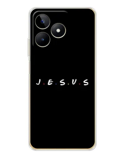 Чохол для Realme Note 60 з картинкою «Крапки віри J.E.S.U.S.» Чохол для Realme Note 60 з картинкою «Крапки віри J.E.S.U.S.»