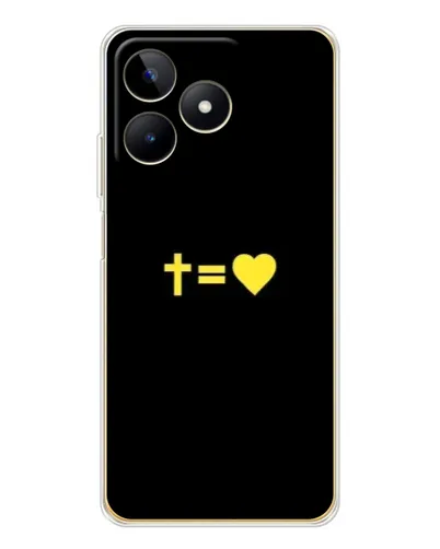 Чохол для Realme Note 60 з картинкою «Серце та Хрест» Чохол для Realme Note 60 з картинкою «Серце та Хрест»