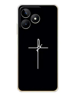 Чехол для Realme Note 60 с картинкой «Тонкий крест»