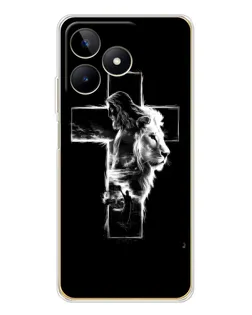 Чехол для Realme Note 60 с картинкой «Сияющий крест Jesus»