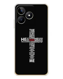 Чехол для Realme Note 60 с картинкой «Текстовый крест»