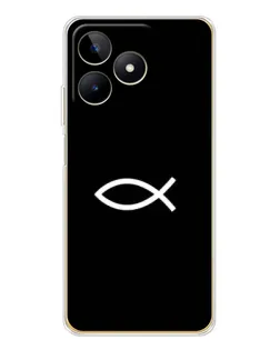 Чехол для Realme Note 60 с картинкой «Символ рыбы Jesus»