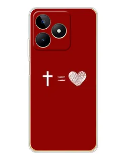 Чехол для Realme Note 60 с картинкой «Уравнение любви»