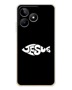 Чехол для Realme Note 60 с картинкой «Рыба Jesus»