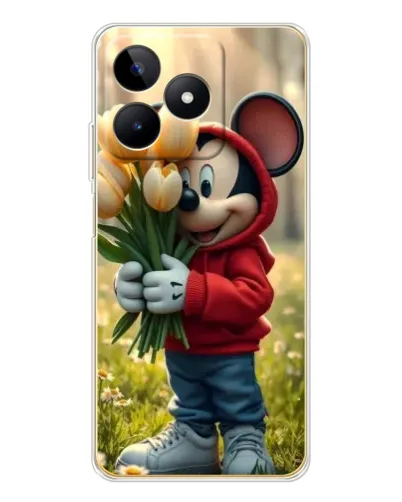Чохол для Realme Note 60 з картинкою «Міккі з тюльпанами» Чохол для Realme Note 60 з картинкою «Міккі з тюльпанами»