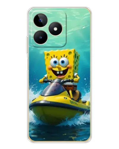 Чохол для Realme Note 60 з картинкою «Спанч Боб на гідроциклі» Чохол для Realme Note 60 з картинкою «Спанч Боб на гідроциклі»