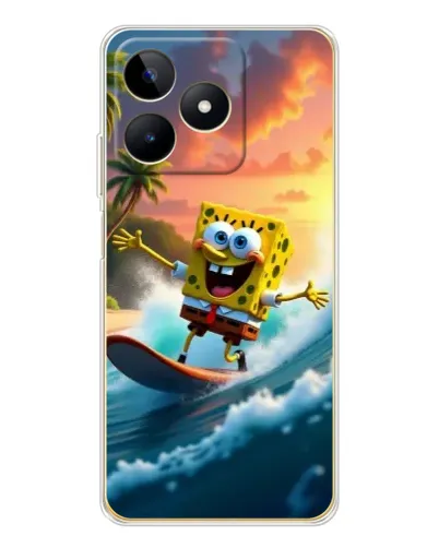 Чохол для Realme Note 60 з картинкою «Губка Боб серфінгіст» Чохол для Realme Note 60 з картинкою «Губка Боб серфінгіст»