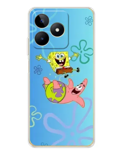 Чохол для Realme Note 60 з картинкою «Спанч Боб та Патрік» Чохол для Realme Note 60 з картинкою «Спанч Боб та Патрік»