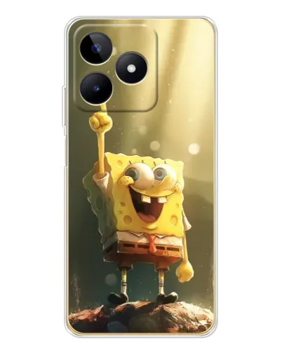 Чохол для Realme Note 60 з картинкою «Сяючий Спанч Боб» Чохол для Realme Note 60 з картинкою «Сяючий Спанч Боб»