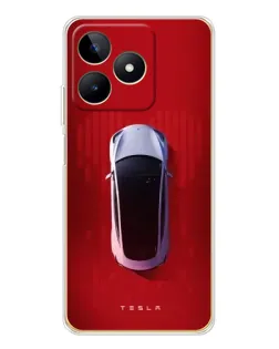 Чохол для Realme Note 60 з картинкою «Tesla Top View»
