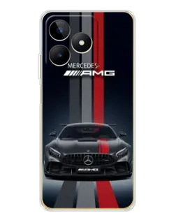 Чохол для Realme Note 60 з картинкою «Mercedes — білий карбон»