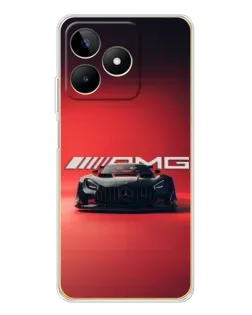 Чохол для Realme Note 60 з картинкою «Mercedes AMG — червона лінія»