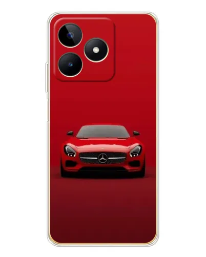 Чехол для Realme Note 60 с картинкой «Красный Mercedes AMG»