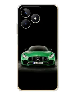 Чохол для Realme Note 60 з картинкою «Mercedes — неоновий лого»