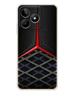 Чохол для Realme Note 60 з картинкою «Mercedes Carbon Grid»