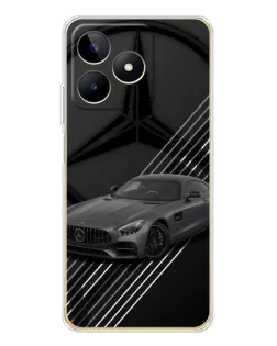 Чохол для Realme Note 60 з картинкою «Mercedes AMG — графіка»