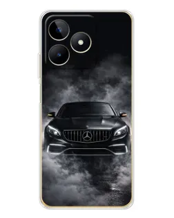 Чохол для Realme Note 60 з картинкою «Mercedes у диму»