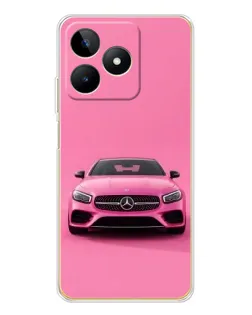 Чохол для Realme Note 60 з картинкою «Рожевий Mercedes AMG»