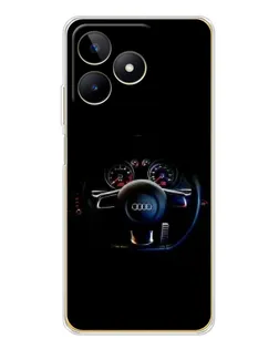 Чохол для Realme Note 60 з картинкою «Салон Audi — кермо»