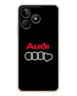 Чохол для Realme Note 60 з картинкою «Логотип Audi Heart»