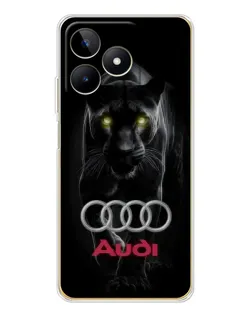 Чохол для Realme Note 60 з картинкою «Пантера та Audi»