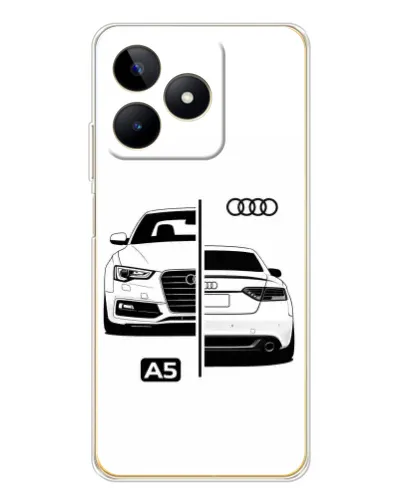 Чохол для Realme Note 60 з картинкою «Audi — контрастний дизайн» Чохол для Realme Note 60 з картинкою «Audi — контрастний дизайн»
