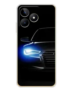 Чохол для Realme Note 60 з картинкою «Неоновий погляд Audi»