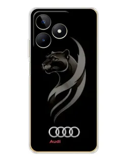 Чохол для Realme Note 60 з картинкою «Графіка — пантера та Audi»