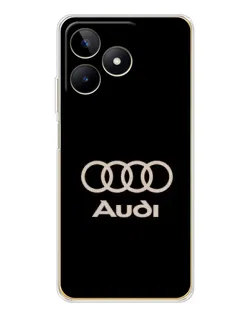 Чохол для Realme Note 60 з картинкою «Audi — золотий логотип»