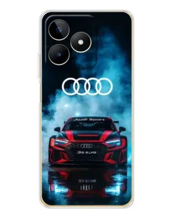 Чохол для Realme Note 60 з картинкою «Audi Sport — неон»