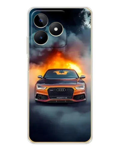 Чохол для Realme Note 60 з картинкою «Audi у вогняному диму» Чохол для Realme Note 60 з картинкою «Audi у вогняному диму»