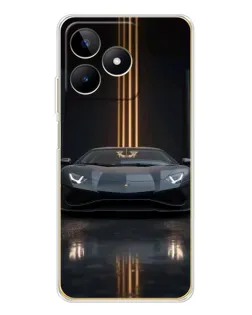 Чохол для Realme Note 60 з картинкою «Lamborghini золоті лінії» Чохол для Realme Note 60 з картинкою «Lamborghini золоті лінії»