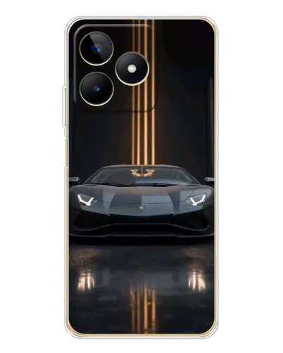 Чохол для Realme Note 60 з картинкою «Lamborghini золоті лінії» Чохол для Realme Note 60 з картинкою «Lamborghini золоті лінії»