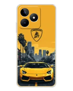 Чохол для Realme Note 60 з картинкою «Жовтий Lamborghini місто» Чохол для Realme Note 60 з картинкою «Жовтий Lamborghini місто»