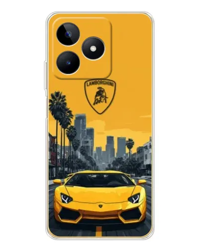Чохол для Realme Note 60 з картинкою «Жовтий Lamborghini місто» Чохол для Realme Note 60 з картинкою «Жовтий Lamborghini місто»
