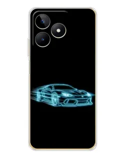 Чохол для Realme Note 60 з картинкою «Неоновий контур Lamborghini» Чохол для Realme Note 60 з картинкою «Неоновий контур Lamborghini»