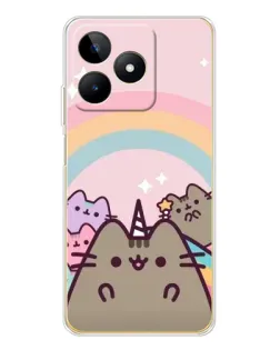 Чехол для Realme Note 60 с картинкой «Единорог Pusheen» Чехол для Realme Note 60 с картинкой «Единорог Pusheen»
