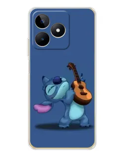 Чехол для Realme Note 60 с картинкой «Стич с укулеле»