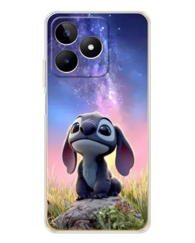 Чехол для Realme Note 60 с картинкой «Стич на рассвете»