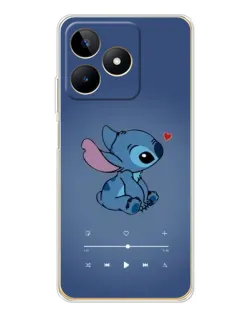 Чехол для Realme Note 60 с картинкой «Музыкальный Stitch»