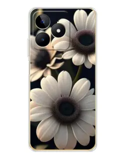 Чохол для Realme Note 60 з картинкою «Білі маргаритки макро»