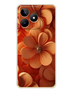 Чохол для Realme Note 60 з картинкою «Помаранчева макро квітка»