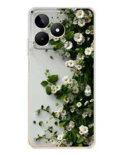 Чохол для Realme Note 60 з картинкою «Гілка дрібних білих квітів»