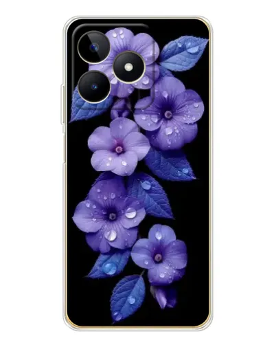 Чохол для Realme Note 60 з картинкою «Фіолетові квіти з росою» Чохол для Realme Note 60 з картинкою «Фіолетові квіти з росою»