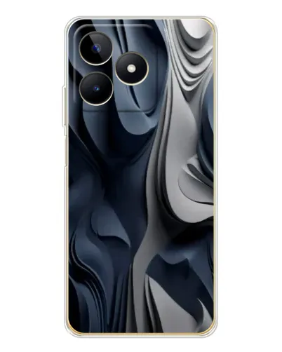 Чохол для Realme Note 60 з картинкою «Об'ємні сині складки» Чохол для Realme Note 60 з картинкою «Об'ємні сині складки»
