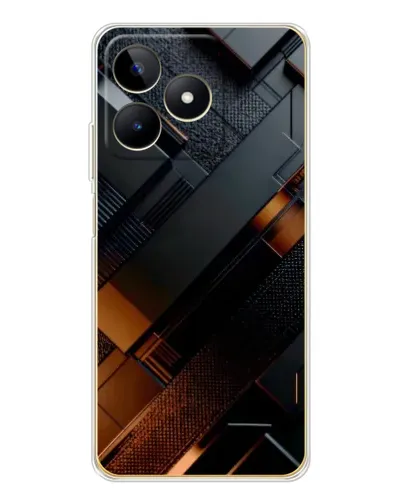 Чохол для Realme Note 60 з картинкою «Чорні геометричні блоки» Чохол для Realme Note 60 з картинкою «Чорні геометричні блоки»