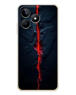 Чохол для Realme Note 60 з картинкою «Червона лавова тріщина»
